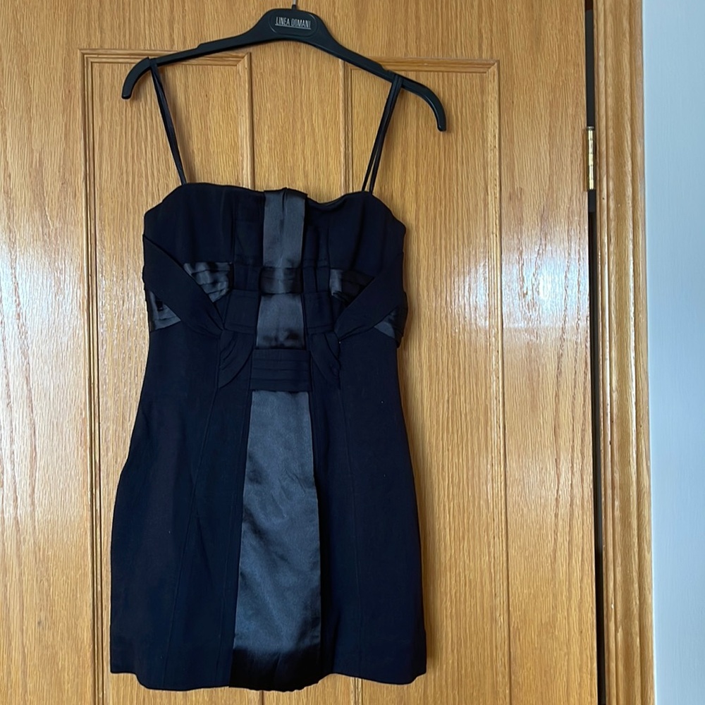 Black strapless mini dress Size XS